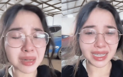 Tangis Wanita Lihat Bugatti Berlumpur Saat Banjir, Asli atau AI?