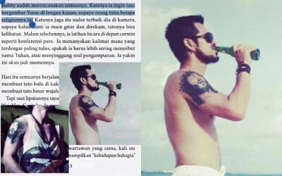 Aurelie Moeremans Tulis Bobby Pakai Tato Yesus Buat Pamer Kealiman, Mirip Tato Punya Roby Tremonti?