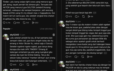Heboh! Artis ‘Layangan Putus’ Diduga Ketahuan Main Tinder hingga Nekat Ngajak Wanita Nge-room