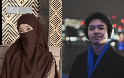 Sosok Tinandrose, Tunangan Fiki Naki yang Cantik Bercadar