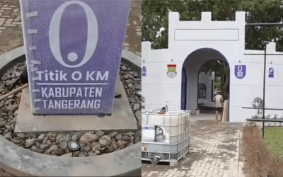 Viral! Penampakan Tugu Titik Nol Tangerang Rp2,15 M, Netizen Syok 'Cuma Gini?'