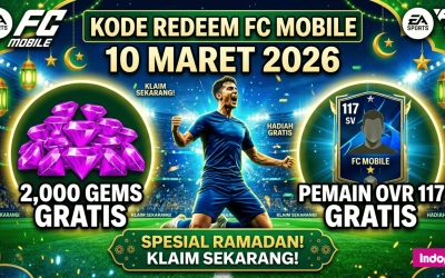 Kode Redeem FC Mobile 10 Maret 2026: Klaim OVR 117 dan 2.000 Gems Spesial Ramadan!