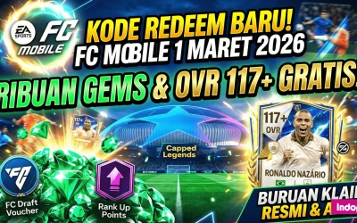 Kode Redeem FC Mobile 1 Maret 2026, Klaim Ribuan Gems dan Pemain OVR 117 Gratis!