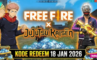 Kode Redeem FF 18 Januari 2026: Klaim Skin Jujutsu Kaisen dan Diamond Gratis!