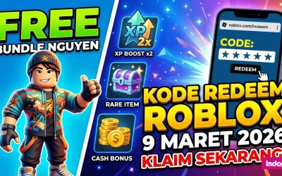 Klaim Sekarang! Kode Redeem Roblox 9 Maret 2026 Terbaru, Ada Bundle Nguyen Gratis