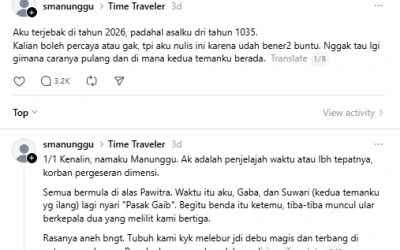 Viral di Threads, Akun Smanunggu Ngaku Tersesat dari Tahun 1035 M
