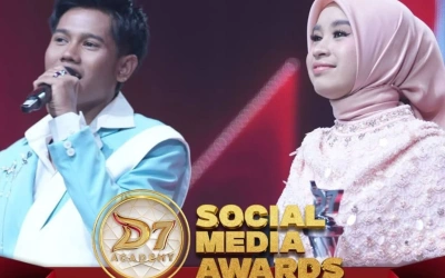 Borong Piala, Valen dan Mila Jadi Couple Favorit Social Media Awards DA7