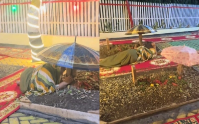 Viral! Ibu Menangis Histeris di Nisan Kedua Putrinya yang Meninggal Akibat Kecelakaan