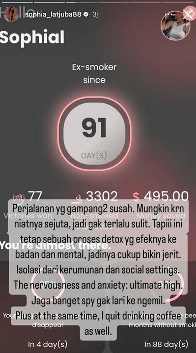 Sophia Latjuba Dirundung Cemas saat Berusaha Setop Rokok dan Kopi