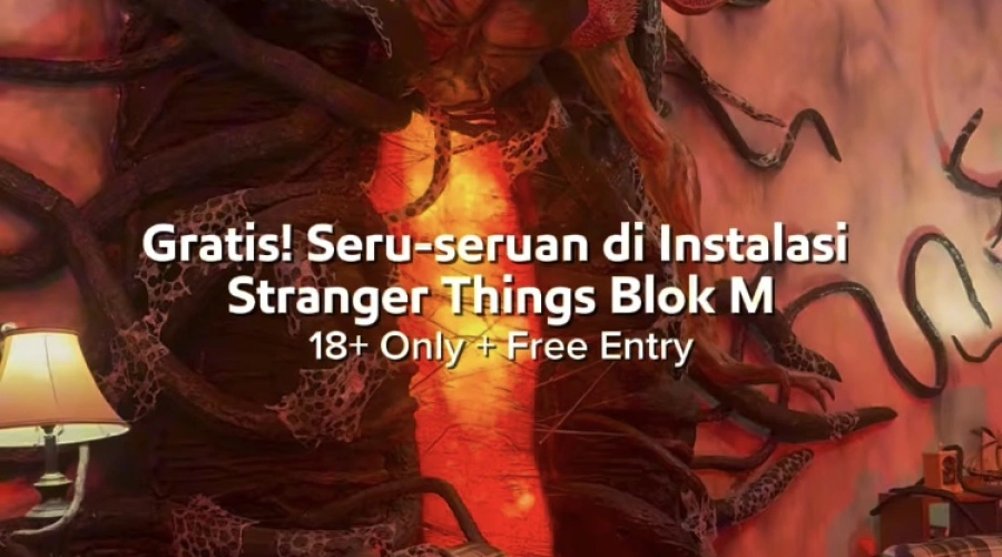Instalasi Stranger Things Blok M Buka sampai 30 November 2025, Ini Web untuk Daftar Online