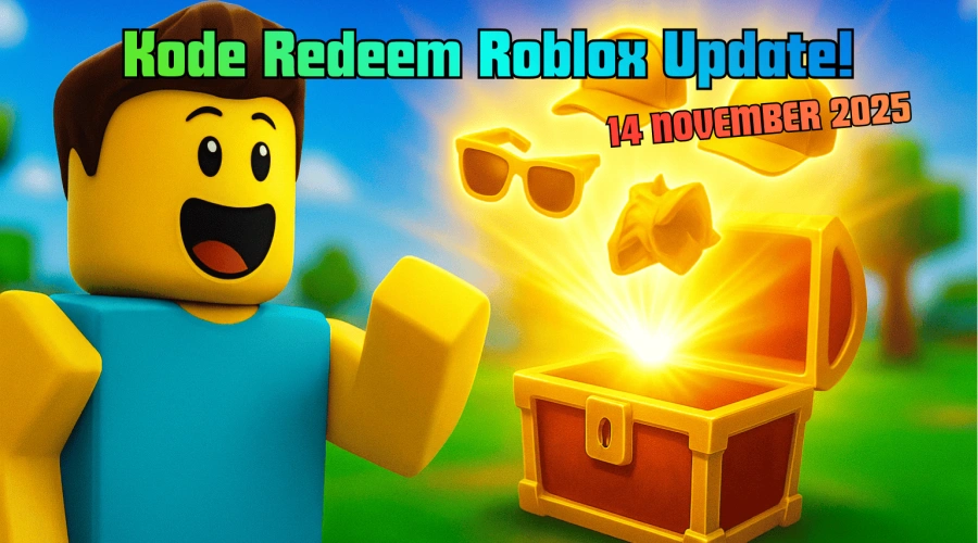 Masih Aktif! Daftar Kode Redeem Roblox 14 November 2025, Banjir Item Gratis!