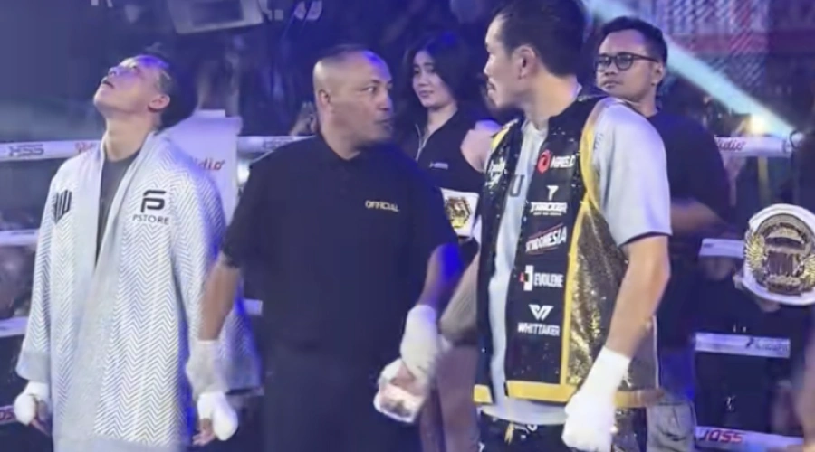 Viral Wasit Bingung Angkat Tangan Rudy Golden Boy, Tadinya Mau Angkat Tangan Paris Pernandes