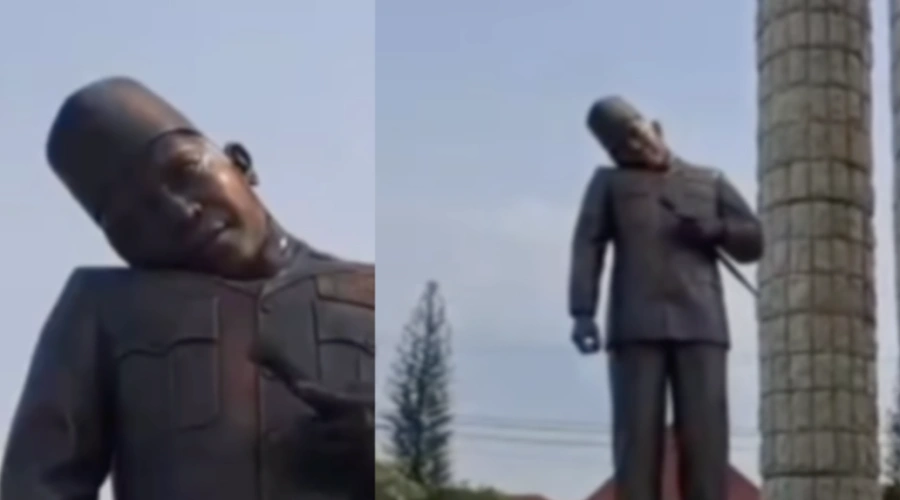 Viral Patung Soekarno di Indramayu Miring Kepalanya, Siapa yang Salah?