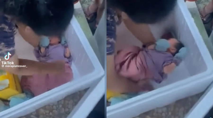 Geger! Video Penemuan Bayi Cantik dalam Box di Sleman, Begini Kondisinya