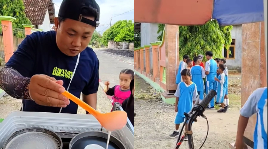 Kisah Inspiratif, Penjual Leker di Grobogan Bantu Pedagang Lansia dengan Cara Ini