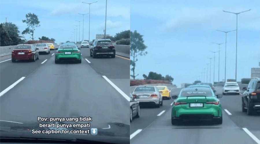Viral Konvoi Klub Mobil Sport Diduga TREN AUTO CLUB, Netizen: Kaya Bisa Sebebas Itu?