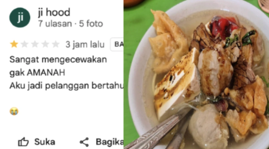 Google Review Bakso Remaja Gading Solo Anjlok, Pelanggan Merasa Tertipu Kasih Rating 1!