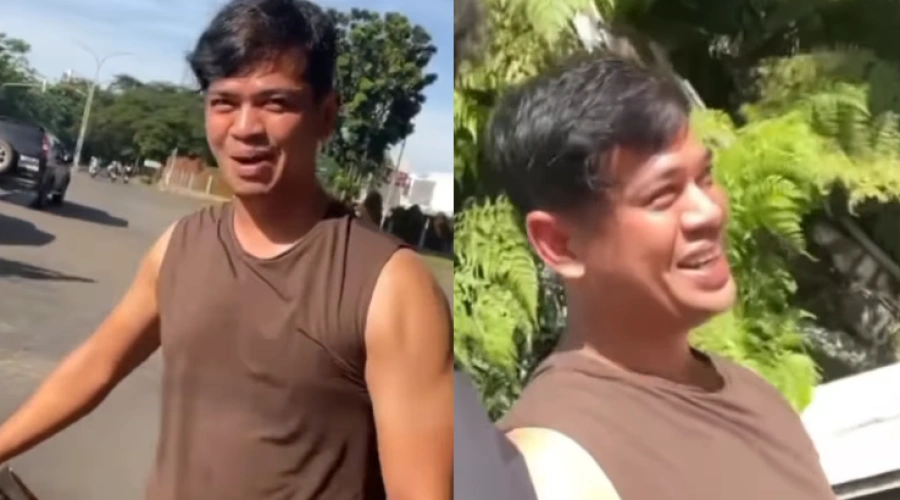 Surya Saputra Turun Tangan Tambal Jalan Aspal Berlubang, Netizen: Lapor Pak Nih!