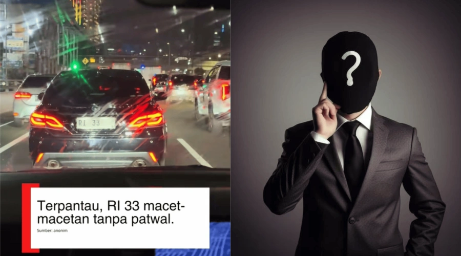 Viral Mobil Plat RI 33 Rela Macet Tanpa Patwal, Siapa Menteri di Dalam Mobil ini?