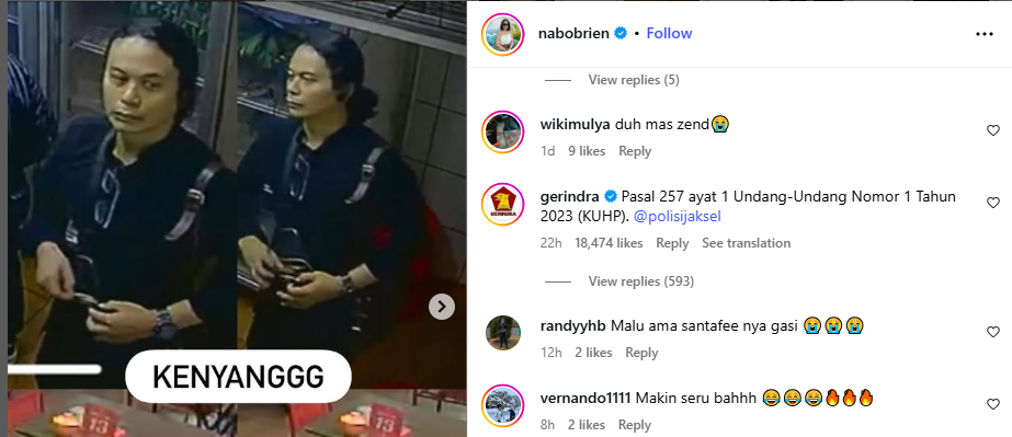 Insiden Zendhy Kusuma di Bibi Kelinci Kopitiam Disorot Gerindra, Bahas soal Pasal KUHP!