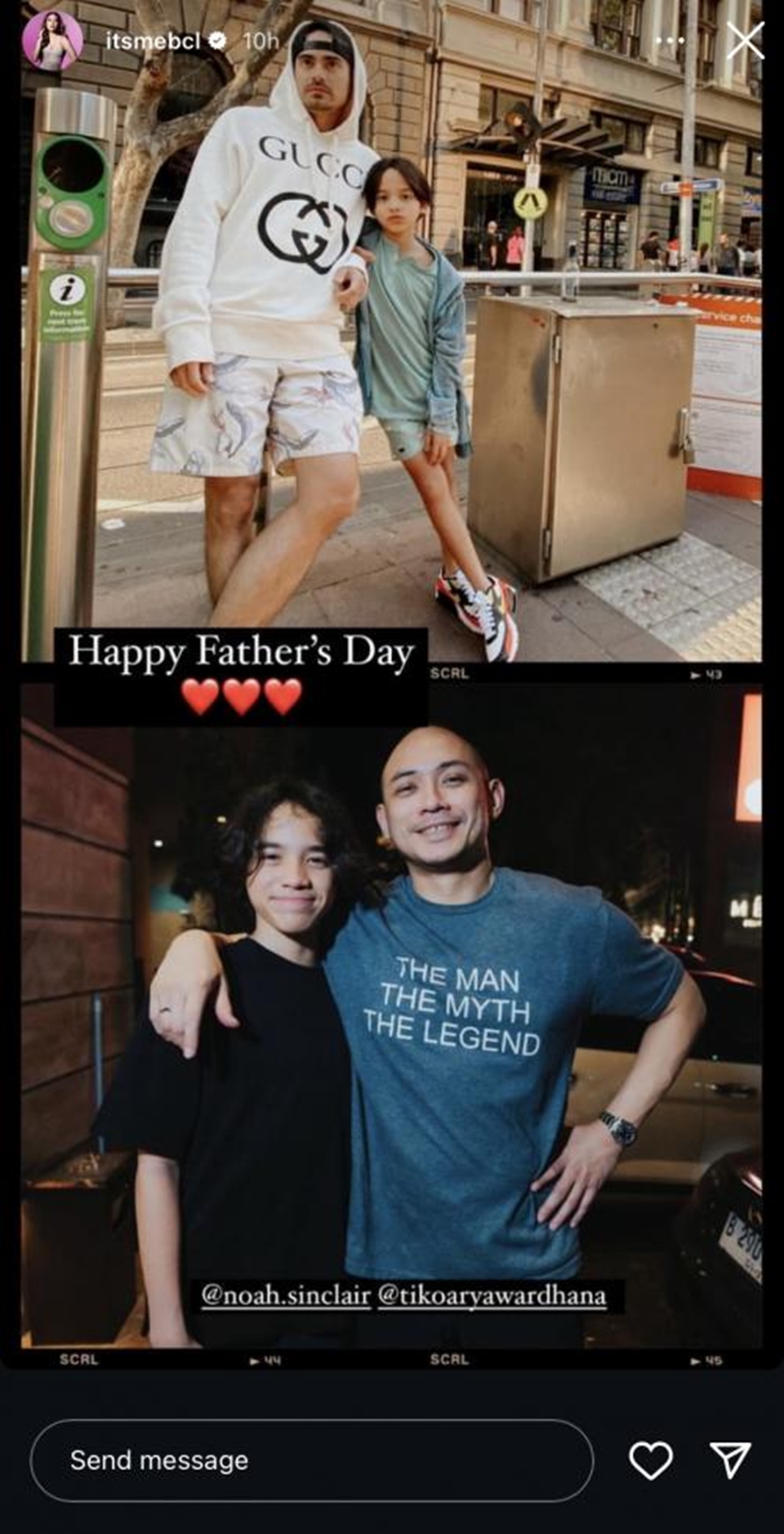 Cara BCL Rayakan Hari Ayah Bareng Noah Sinclair Jadi Sorotan