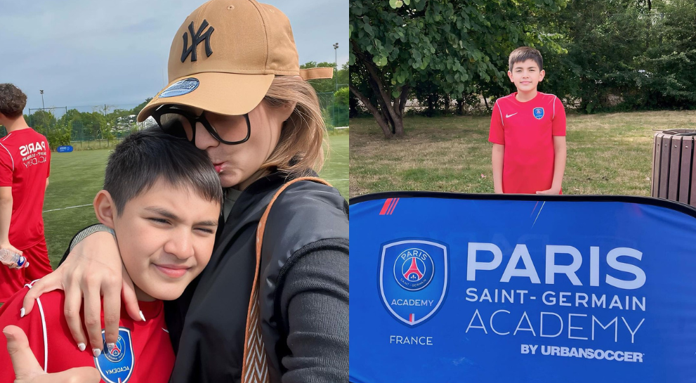 Queenzy Anak Carissa Putri Latihan di PSG Academy di Paris, Anak Artis Lainnya Sekolah Bola