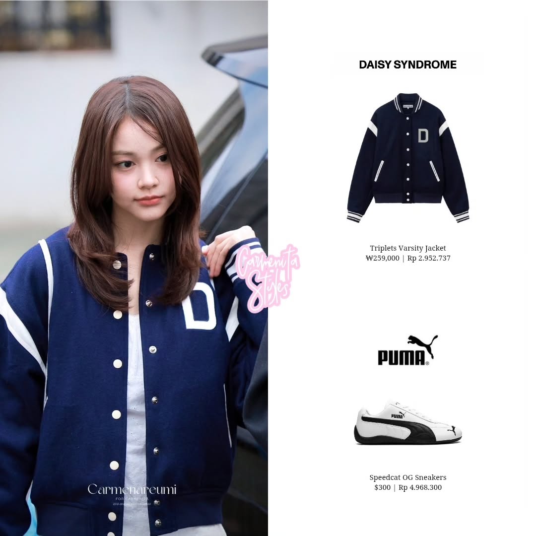 Style jaket dan sepatu Nyoman Ayu Carmenita alias carmen Hearts2Hearts. [Instagram]