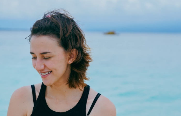 Nyantai Abis! Dahlia Poland Naik Ojek Hadiri Sidang Cerai dengan Fandy Christian