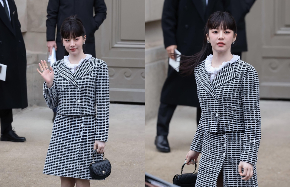 Go Youn Jung Curi Perhatian dengan Poni Baru di PFW 2025