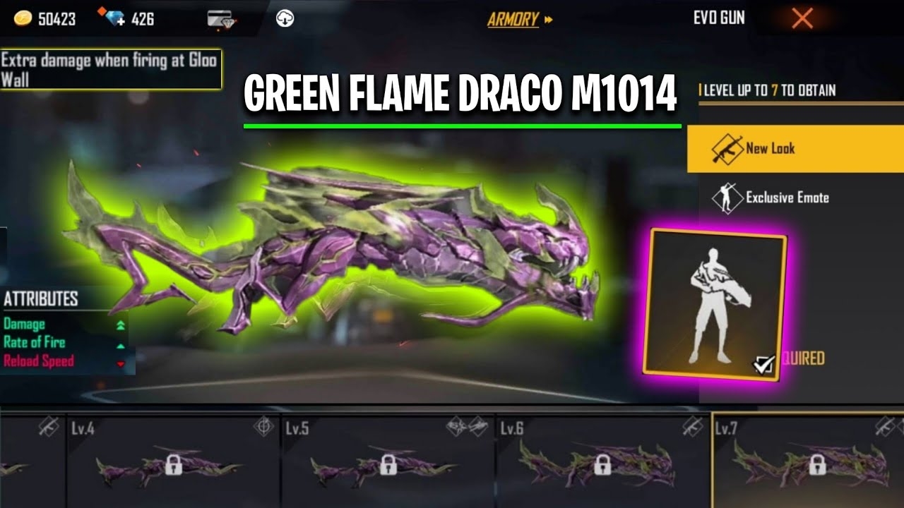 33 Kode Redeem FF 31 Agustus 2025, Klaim Skin M1014 Green Flame Draco Gratis!