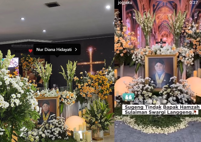 Jenazah Hamzah Sulaiman disemayamkan di rumah duka di Yogyakarta. [Instagram]