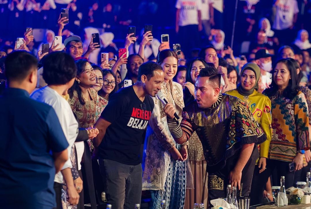 King Nassar Ajak Nadiem Makarim Nyanyi Gejolak Asmara di Acara Hardiknas 2024