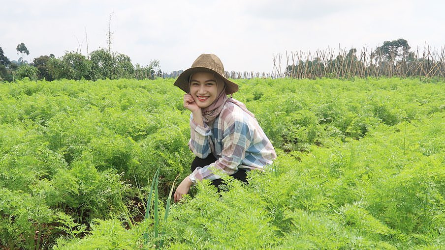 Reaksi Melody eks JKT48 Dinilai Lebih Cocok Jadi Duta Petani Milenial