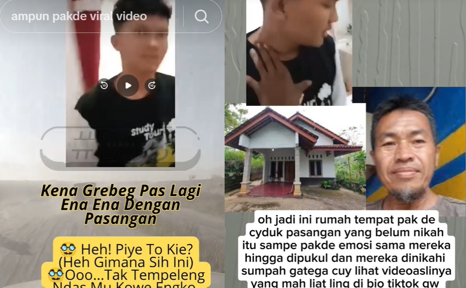 "Tak Tempeling Ndasmu" Misteri Pakde Galak di Video Viral Ampun Pakde