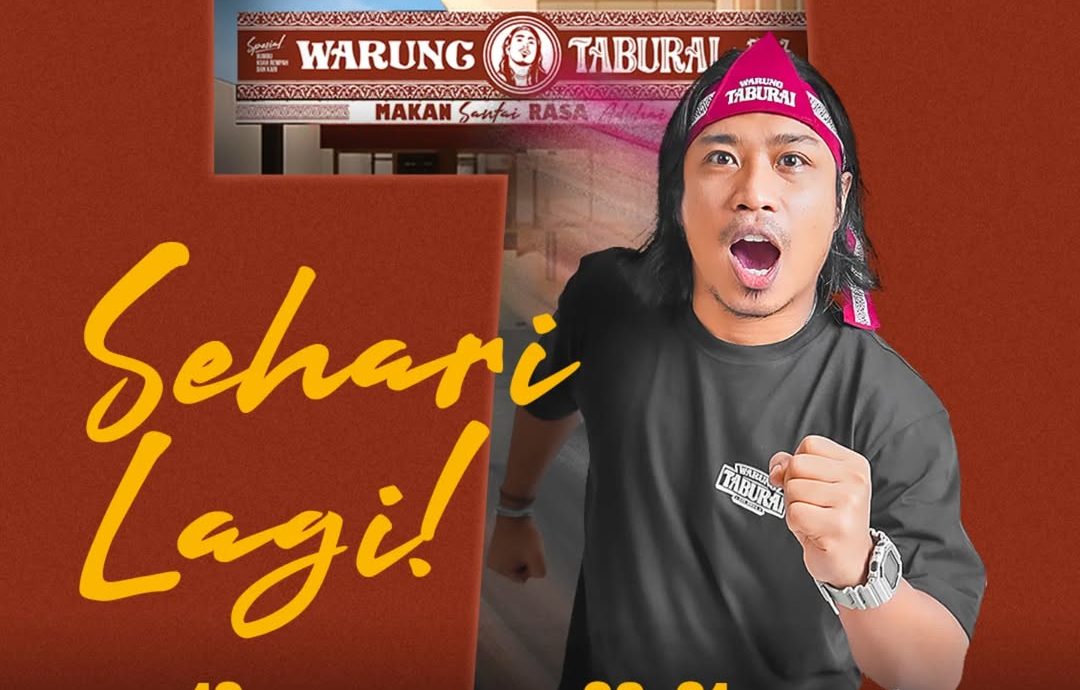Praz Teguh Buka Warung Taburai, Diskon Setengah Harga Mulai Hari Ini