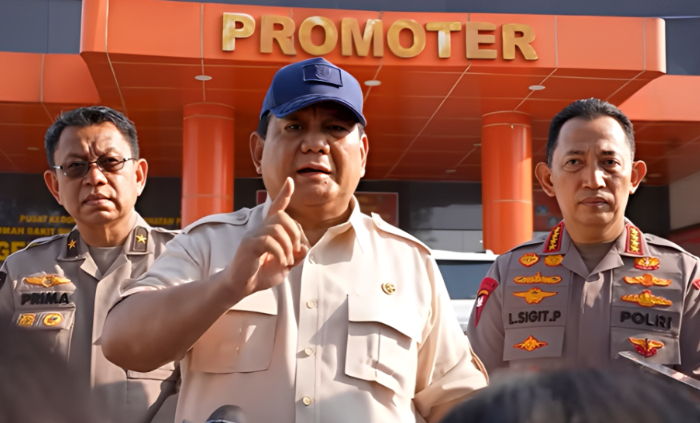 Janji Presiden Prabowo Usai Kunjungi Korban Demonstrasi: Saya Komit Berantas Korupsi