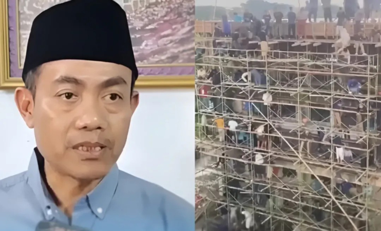 Viral Video Ratusan Santri Ikut Proses Pembangunan Ponpes Lirboyo Kediri, Netizen: Miris!