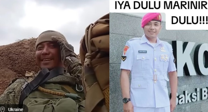 Satria Arta Kumbara adalah seran dua Marinir sebelum membelot menjadi tentara bayaran Rusia. [YouTube]