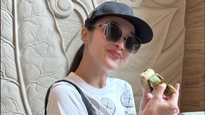 Outfit Sandra Dewi saat Nyoblos, Harganya Bikin Nggak Santai