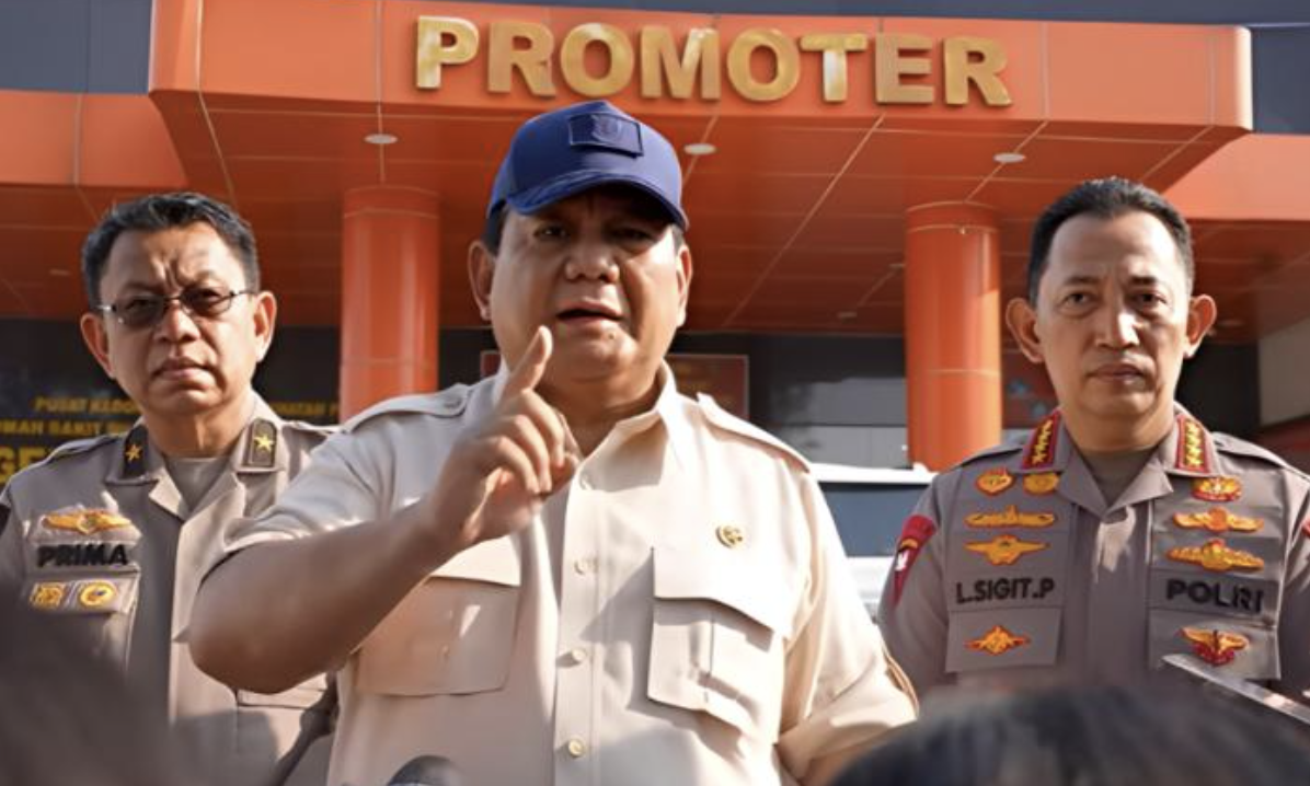 Prabowo Perintahkan Kapolri Naikkan Pangkat Polisi yang Amankan Demonstrasi