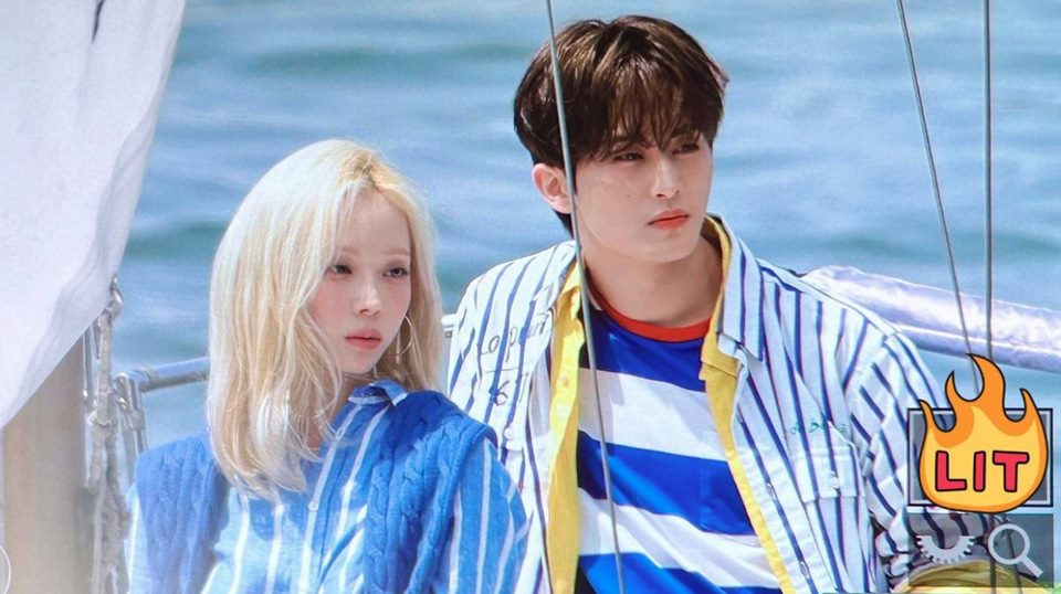 Winter aespa dan Mark Lee NCT Naik Kapal Pesiar Bareng