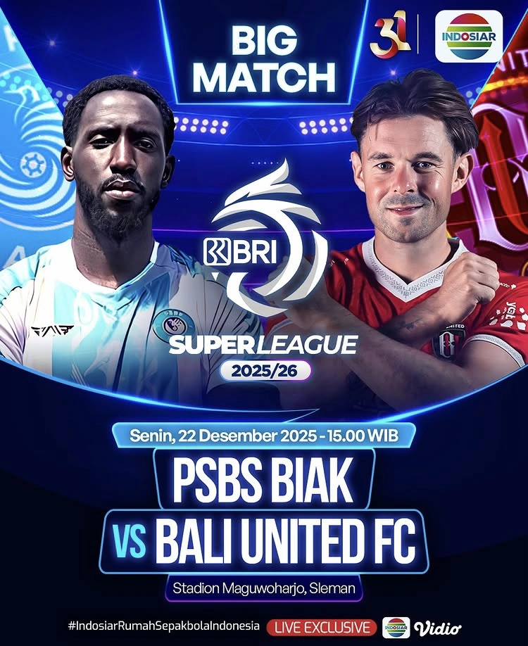 Acara Indosiar Bri Super League [Sumber Instagram]