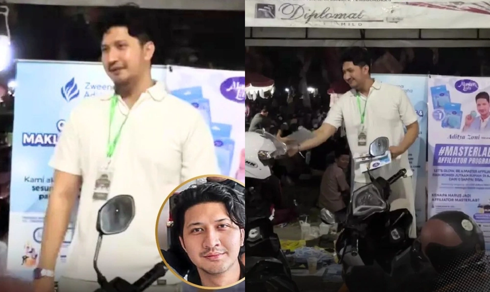 Aditya Zoni Bagi Bagi Brosur (Instagram)