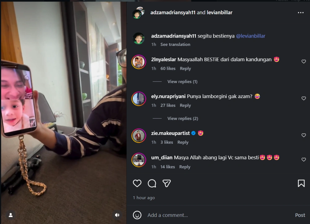 Adzan Video Call Abang L Cc Instagram