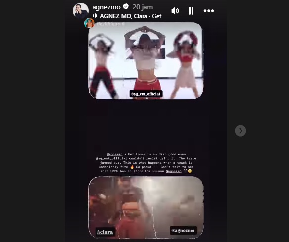 Agnez Mo Notice Lagunya Dipakai YG Next Monster [Instagram]
