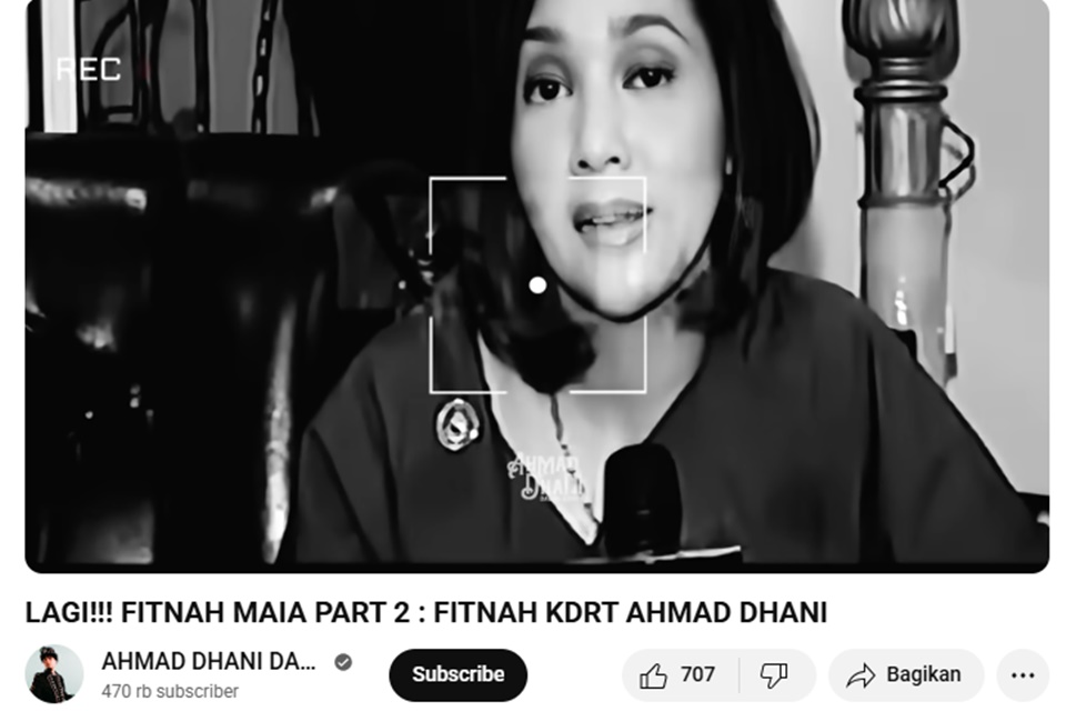 Ahmad Dhani Kembali Buat Video Serang Maia Estianty [YouTube]