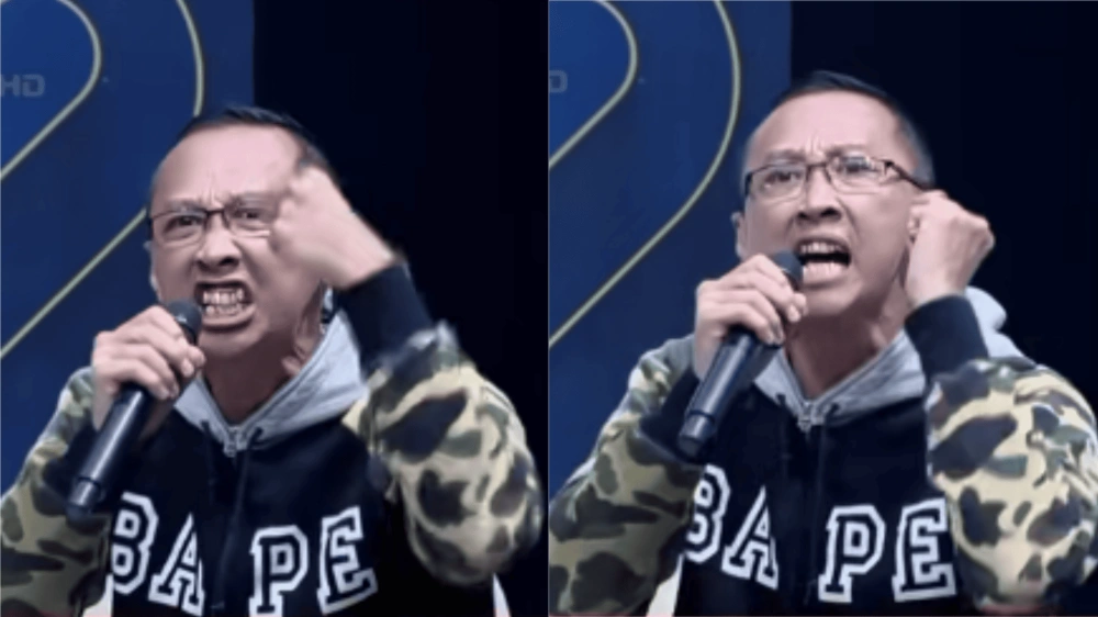 Aiman Witjaksono Usir Abu Janda Saat Debat Live Inews [Sumber: Tiktok]