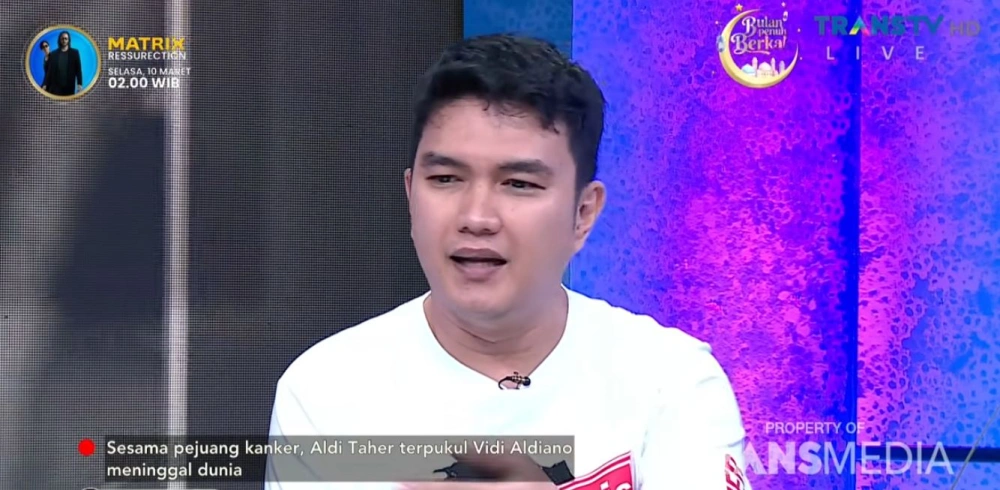 Aldi Taher Ungkap Sosok Vidi Aldiano [sumber: Youtube Trans Tv Official]