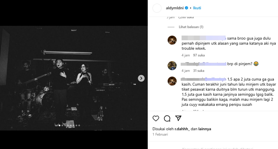 Terduga Korban Aldy Maldini Speak Up [Instagram]