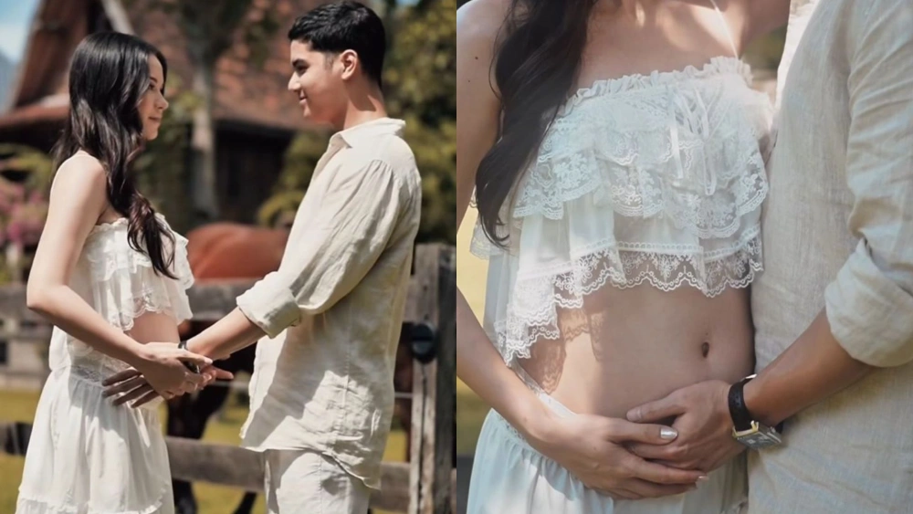 Kebahagiaan Al Ghazali dan Alyssa Daguise menyambut sang calon buah hati. [Instagram]